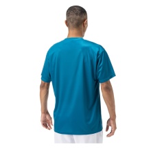 Yonex Trainings-Tshirt Practice Small Logo YM0045 (100% Polyester) 2024 blaugrün Herren