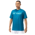 Yonex Trainings-Tshirt Practice Logo YM0046 (100% Polyester) 2024 blaugrün Herren