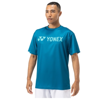 Yonex Trainings-Tshirt Practice Logo YM0046 (100% Polyester) 2024 blaugrün Herren