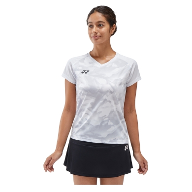 Yonex Sport-Tshirt Crew Neck Club Team YW0033 (100% Polyester) 2025 weiss Damen