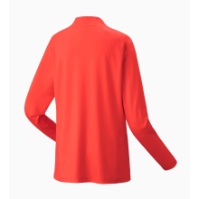 Yonex Tennis-Langarmshirt 1/2 Zip Club Team rot Damen