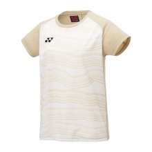 Yonex Sport-Tshirt Crew Neck Club Team YM0050 (100% Polyester) 2025 beige Damen