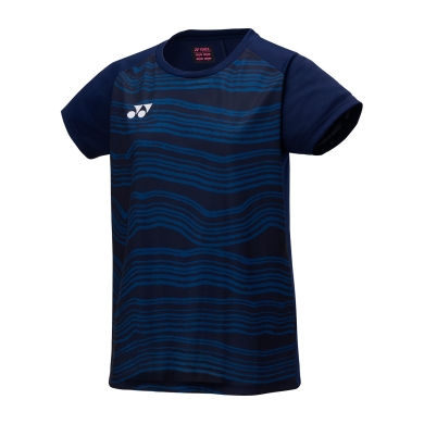Yonex Sport-Tshirt Crew Neck Club Team YM0050 (100% Polyester) 2025 navyblau Damen