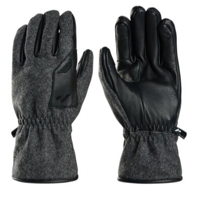 Zanier Handschuhe Austrian Loden Glove (Merinowolle, touchscreenfreundlich) anthrazitgrau - 1 Paar