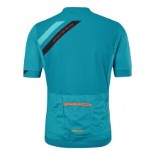Ziener Fahrrad-Tshirt Nelis (Front-Reißverschluss, dreier Rückentasche, Mesheinsätze, schnelltrocknend) blau Herren