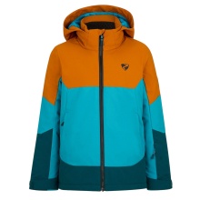 Ziener Winter-Skijacke Agimo-Z (wasserdicht, winddicht, warm) 2025 aquablau/orange Kinder