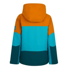 Ziener Winter-Skijacke Agimo-Z (wasserdicht, winddicht, warm) 2025 aquablau/orange Kinder