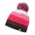Ziener Strickmütze Ishi (warm, Fleece Futter, reflektierende Elemente) rot/pink/weiss Kinder