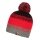 Ziener Strickmütze Ishi (warm, Fleece Futter, reflektierende Elemente) rot/grau Kinder