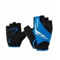 Ziener Fahrrad-Handschuhe Ceniz (Gel Polsterung, Ausziehhilfe) schwarz/blau- 1 Paar
