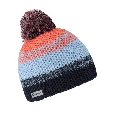 Ziener Strickmütze ISHI-Z (warm, Fleece Futter) navyblau/blau/rosa Kinder