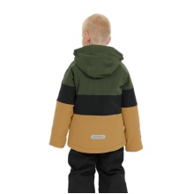 Zigzag Winter-Skijacke Taylora W-PRO 15.000 (4-Wege-Stretch, wasserdicht, winddicht) carmelbraun/olivegrün Kinder
