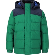 Zigzag Winterjacke Esra Puffer Jacket (wasserdicht, winddicht, warm wattiert) grün Kinder
