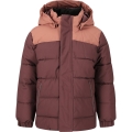 Zigzag Winterjacke Esra Puffer Jacket (wasserdicht, winddicht, warm wattiert) burgundrot Kinder