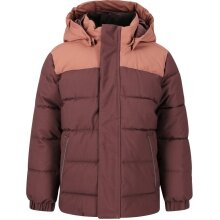 Zigzag Winterjacke Esra Puffer Jacket (wasserdicht, winddicht, warm wattiert) burgundrot Kinder