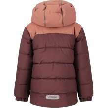 Zigzag Winterjacke Esra Puffer Jacket (wasserdicht, winddicht, warm wattiert) burgundrot Kinder