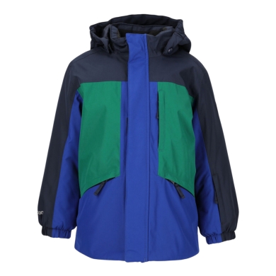 Zigzag Winter-Skijacke Arctic Ski Jacket W-Pro 10000 (wasserdicht, winddicht) navyblau/grün/blau Kinder
