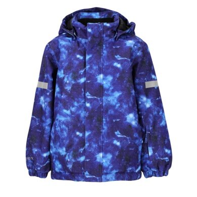 Zigzag Winter-Skijacke Funzone Printed Ski Jacket W-PRO 10000 (wasserdicht, winddicht) blau/bunt Kinder