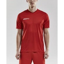 Craft Sport-Tshirt (Trikot) Squad Solid - lockere Schnitt, schnelltrocknend - rot Herren