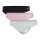 adidas Unterwäsche Slip Thong (perfekte Passform) pink/schwarz/grau Damen - 3 Stück
