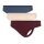 adidas Unterwäsche Slip Thong (perfekte Passform) blau/rot/natur Damen - 3 Stück