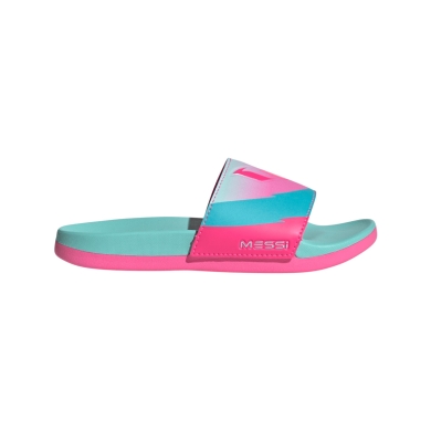 adidas Badeschuhe Adilette Comfort Messi mint/pink Kinder - 1 Paar