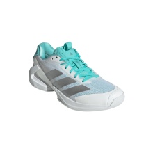 adidas Tennisschuhe Adizero Ubersonic 5 Allcourt/Leichtigkeit 2025 weiss/silber/tealgrün Damen