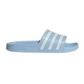 adidas Badeschuhe Adilette Aqua 3-Streifen (Cloudfoam Fußbett, vorgeformter EVA-Riemen) hellblau - 1 Paar