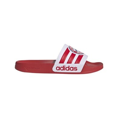 adidas Badeschuhe Adilette Shower FC Bayern München Slides rot/weiss - 1 Paar