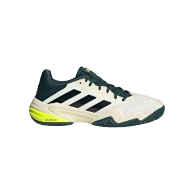 adidas Tennisschuhe Barricade 13 Allcourt/Stabil 2025 weiss/grün/limegelb Herren