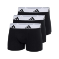 adidas Unterwäsche Boxershorts Trunk Active Flex Cotton schwarz/weiss Herren - 3 Stück
