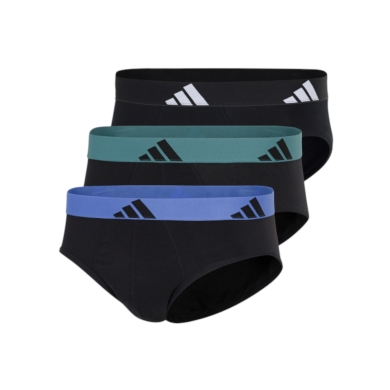 adidas Unterwäsche Slip Brief Active Flex Cotton - mehrfarbig - 3 Stück