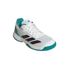 adidas Tennisschuhe Courtflash Allcourt 2025 weiss/tealblau Jungen