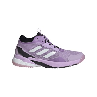 adidas Hallen-Indoorschuhe CrazyFlight 6 Mid pflaumeviolett/weiss/schwarz Damen