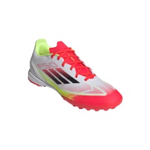 adidas Fussballschuhe F50 League TF (für Kunstrasen, Hart- und Aschenplätze) weiss/rot/gelb Herren