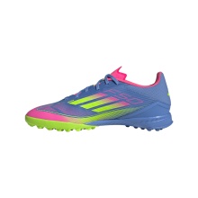 adidas Fussballschuhe F50 League TF (für Kunstrasen, Hart- und Aschenplätze) blau/pink/lime Herren