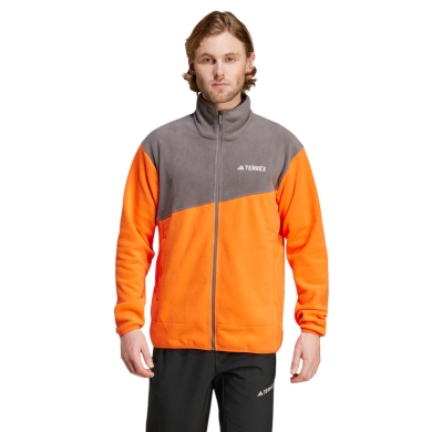 adidas Fleecejacke Terrex Multi Full Zip orange/grau Herren