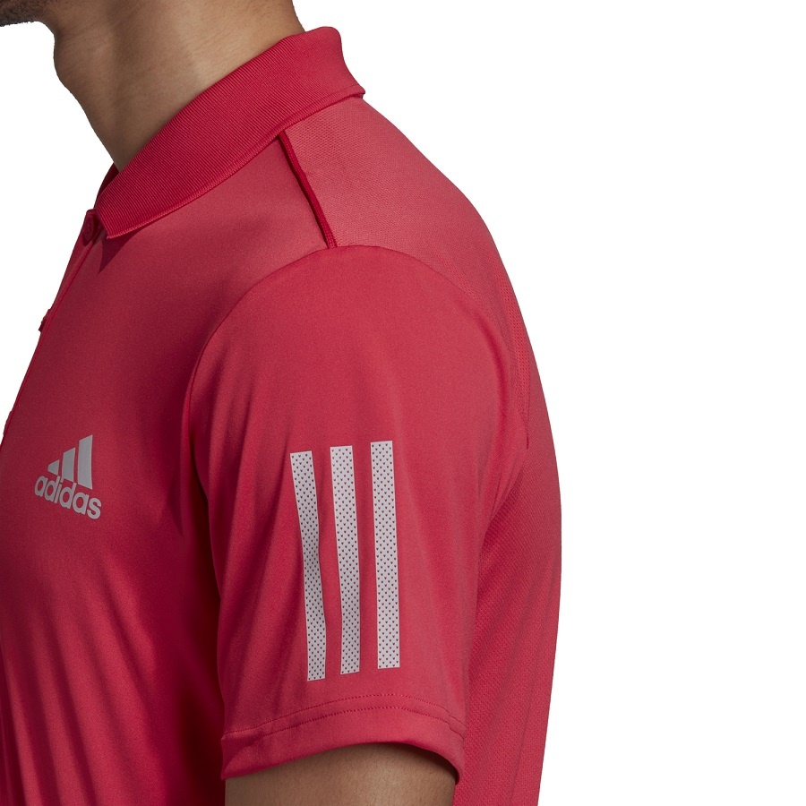 polo adidas rojo