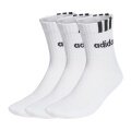 adidas Sportsocken Crew Cushion 3-Streifen Linear weiss - 3 Paar