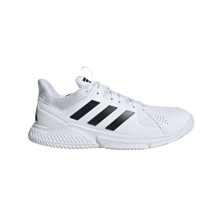 adidas Hallen-Indoorschuhe Court Flight weiss/schwarz Herren
