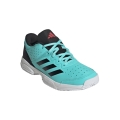 adidas Hallen-Indoorschuhe Court Stabil aquablau/schwarz Kinder