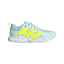 adidas Hallen-Indoorschuhe Court Team Bounce 2 mintblau/gelb Damen