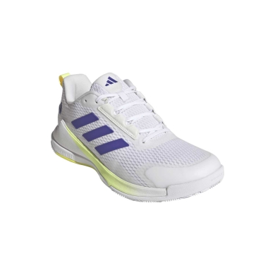 adidas Hallen-Indoorschuhe Novaflight 2 weiss/blau/limegrün Herren