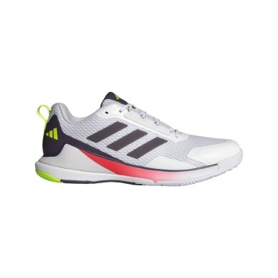 adidas Hallen-Indoorschuhe Novaflight 2 weiss Herren