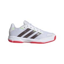 adidas Hallen-Indoorschuhe Stabil 2025 weiss/silber/rot Kinder