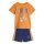 adidas Jogginganzug Disney Micky Maus (T-shirt und kurze Hose) orange/dunkelblau Kleinkinder