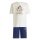 adidas Jogginganzug Disney Micky Maus (Baumwolle) beige/dunkelblau Kinder