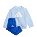 adidas Jogginganzug Essentials 240 (Baumwolle-Mischung) hellblau/royalblau Kleinkinder
