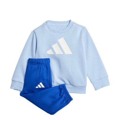 adidas Jogginganzug Essentials 240 (Baumwolle-Mischung) hellblau/royalblau Kleinkinder