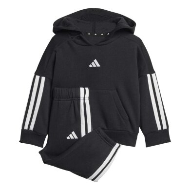 adidas Jogginganzug Essentials (Baumwolle-Mischung) schwarz/weiss Kleinkinder